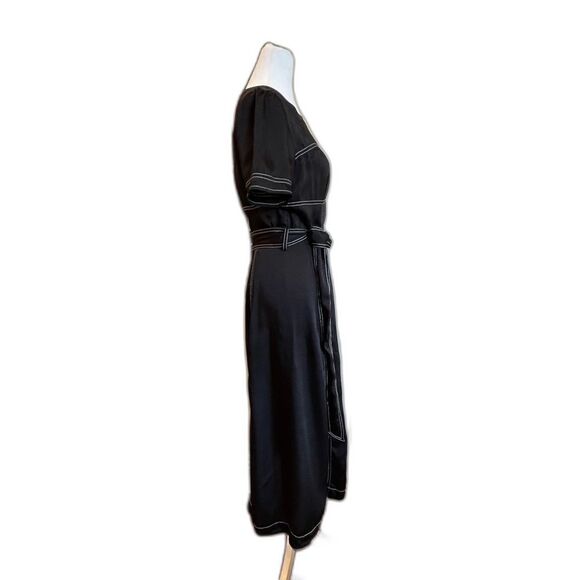Great Jones Black Contrast Stitch Dress - Picture 6 of 7